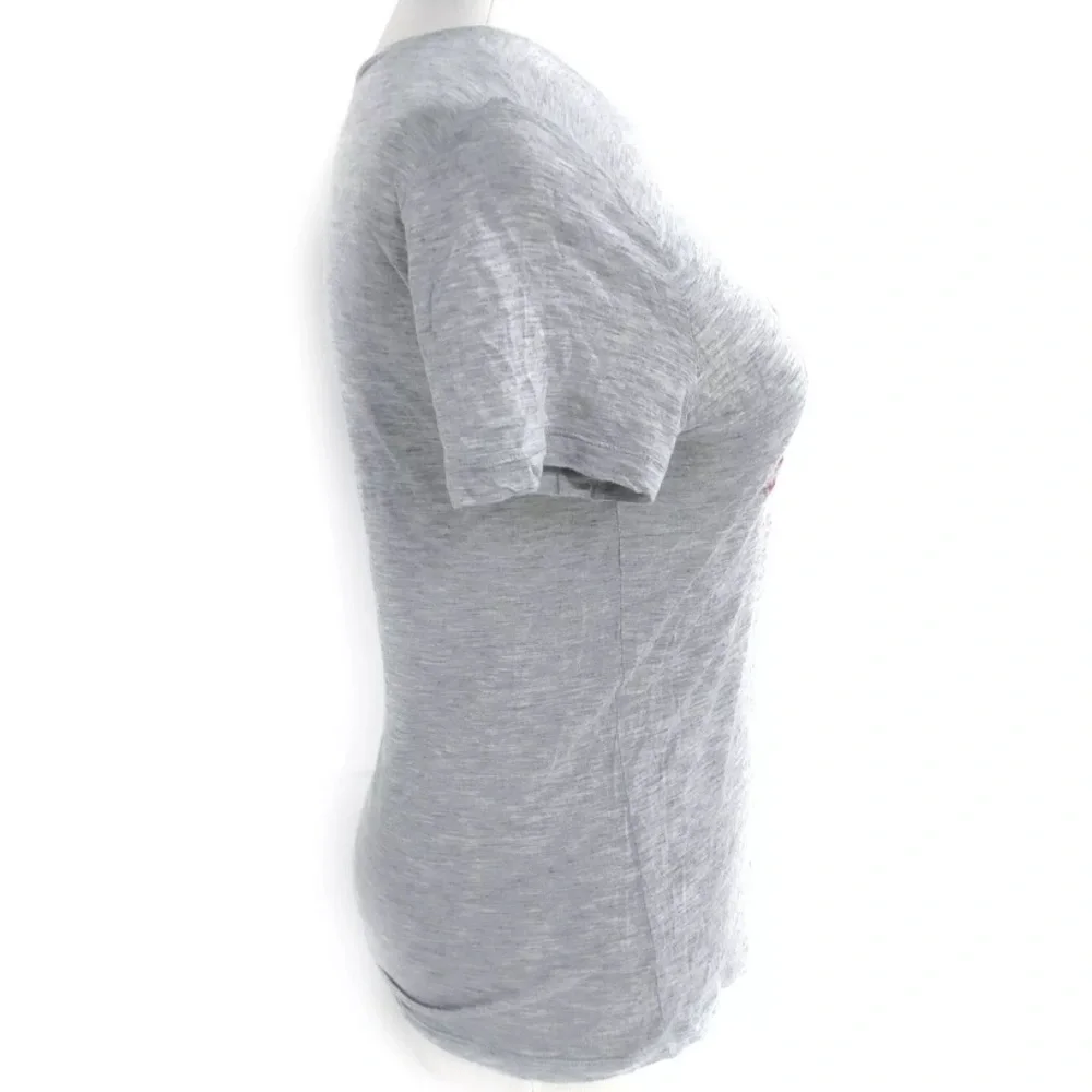 Gucci Gray & Pink Logo Top - Size XS - Picture 2 of 9